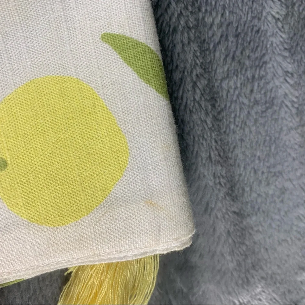 NWT Opal House 6 Placemats & Table Runner Set Of 7 Lemons Cottage Core Retro